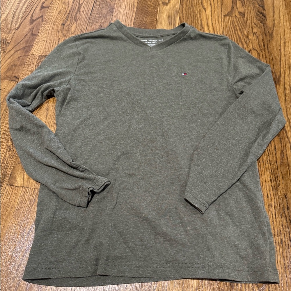 Tommy Hilfiger Boy’s Green Long Sleeve Tee